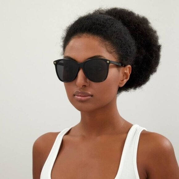 🕶️ New Gucci GG0024S 001 Sunglasses - Black Frame, Grey Lenses - Picture 2 of 12